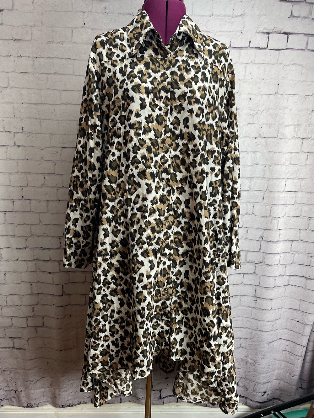 Step in style size 2X leopard print dress